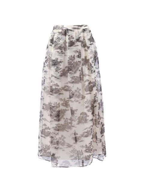 Max Mara print skirt - Neutrals - zdjęcie produktu nr 1