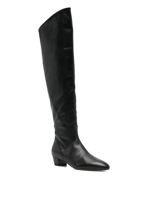 Aeyde 35mm Yonda leather boots - Black - zdjęcie produktu nr 2