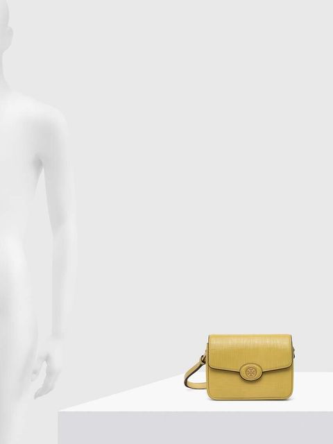 Tory Burch torebka skórzana Robinson Crosshatched