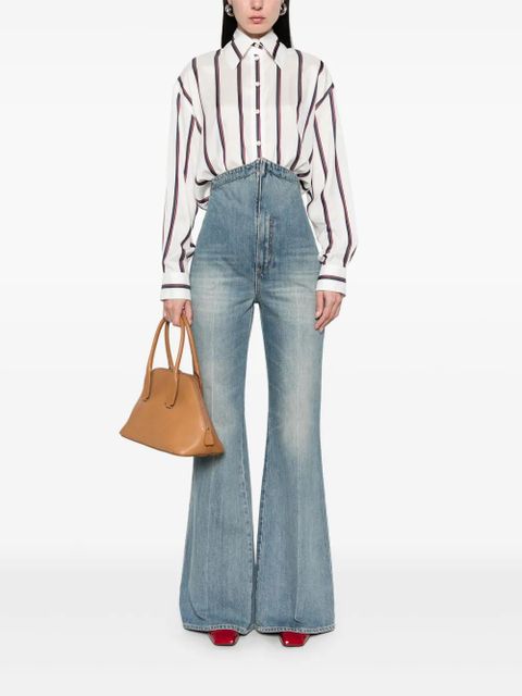 Alexander McQueen Fold Over Waist jeans - Blue - zdjęcie produktu nr 2