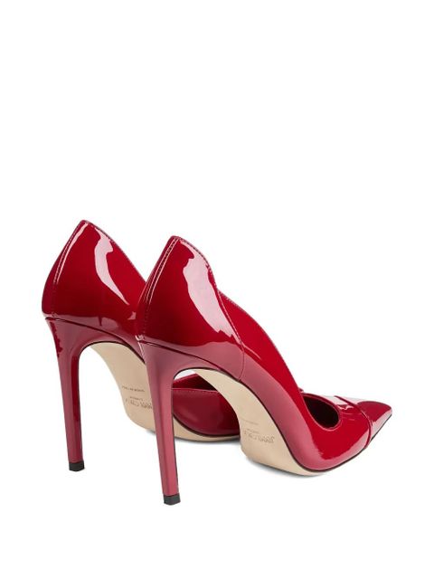 Jimmy Choo 100 mm Brigitte pointed-toe pumps - Red