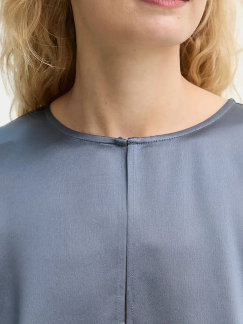 By Malene Birger bluzka CICIE damska kolor niebieski gładka 102500