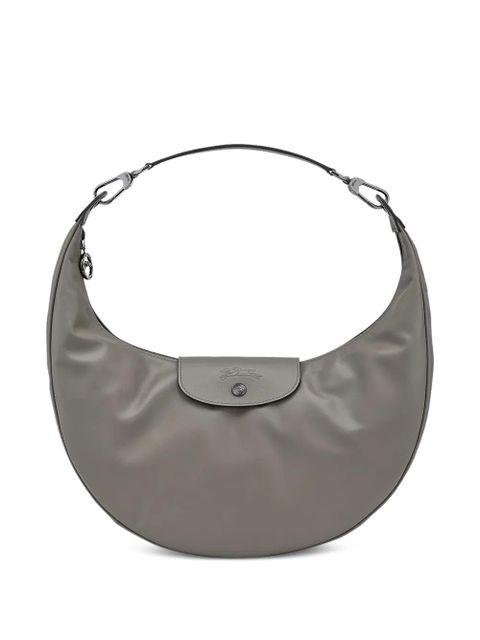Longchamp Le Pliage Xtra flap top leather shoulder bag - Grey - zdjęcie produktu nr 1