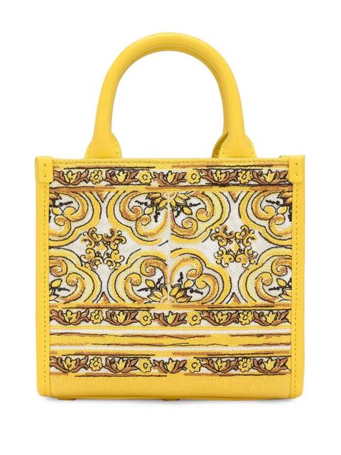 Dolce & Gabbana mini DG Daily canvas tote bag - Yellow