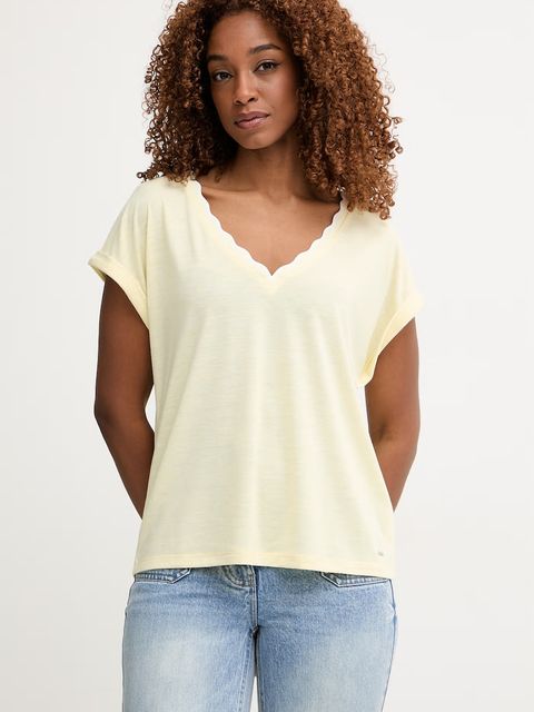 Morgan T-shirt basic damski z wiskozą - zdjęcie produktu nr 2