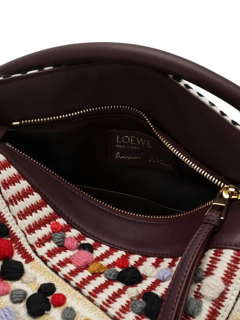 LOEWE small Puzzle striped tote bag - Neutrals