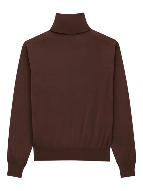 Saint Laurent roll-neck cashmere sweater - Brown - zdjęcie produktu nr 2