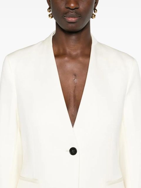 Jil Sander single-breasted wool blazer - Neutrals