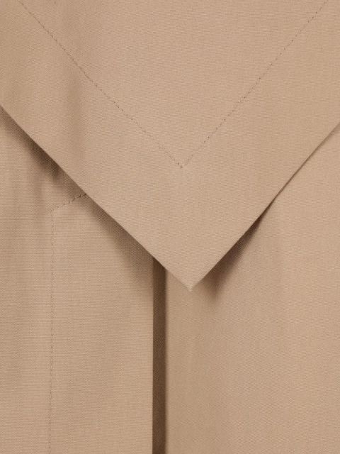 Róhe asymmetric double-layer midi skirt - Neutrals