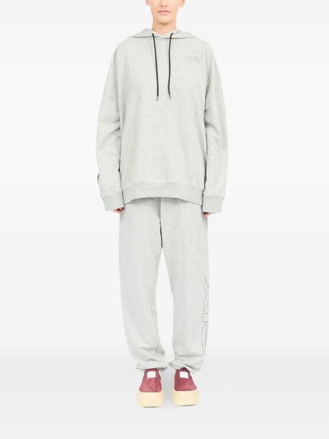 MM6 Maison Margiela numbers-motif hoodie - Grey - zdjęcie produktu nr 2