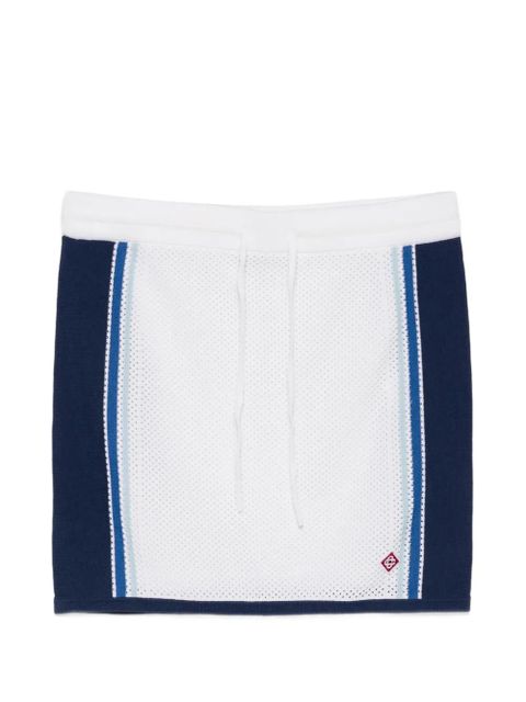 Casablanca drawstring mesh skirt - White - zdjęcie produktu nr 1