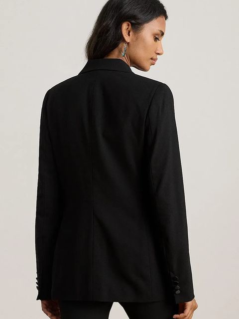 Lauren Ralph Lauren marynarka kolor czarny dwurzędowa gładka 200979959 - zdjęcie produktu nr 2