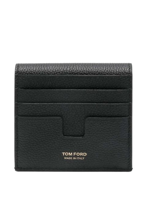 TOM FORD logo-detail snap-button wallet - Black - zdjęcie produktu nr 2