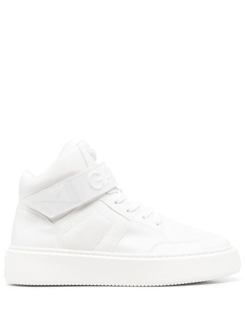 GANNI touch-strap high-top sneakers - White - zdjęcie produktu nr 1