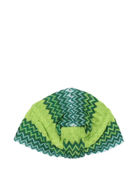 Missoni knot-detail hat - Green - zdjęcie produktu nr 2