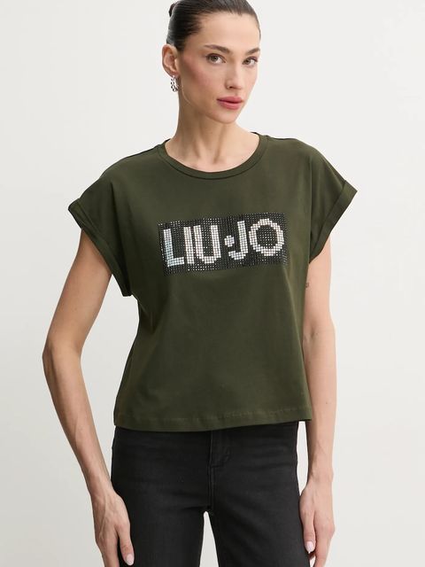 Liu Jo t-shirt bawełniany - zdjęcie produktu nr 2