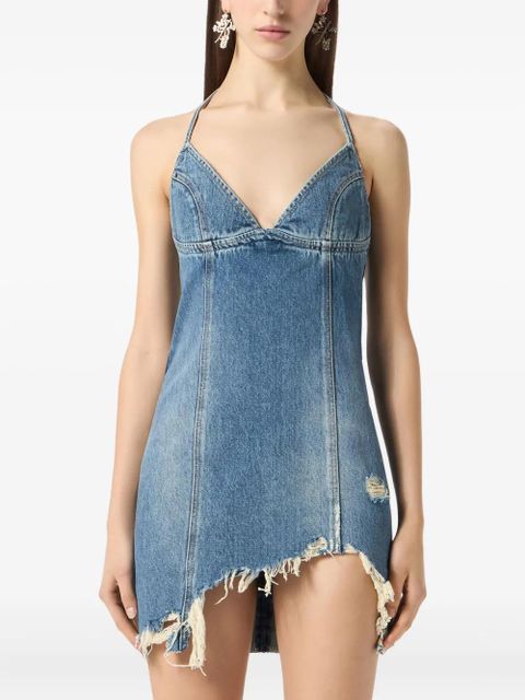 Blumarine denim mini dress - Blue