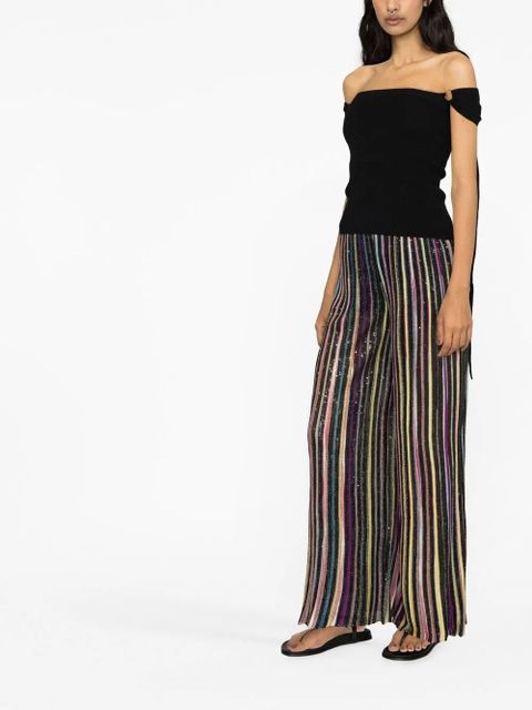 Missoni sequin-embellished striped trousers - Black - zdjęcie produktu nr 2