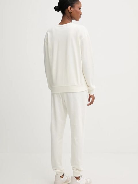 Fila dres bawełniany kolor beżowy FPW4181 - zdjęcie produktu nr 2