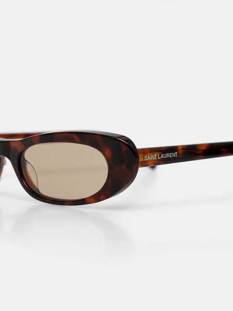 Saint Laurent okulary przeciwsłoneczne SHADE damskie kolor brązowy SL 557 SHADE - zdjęcie produktu nr 2