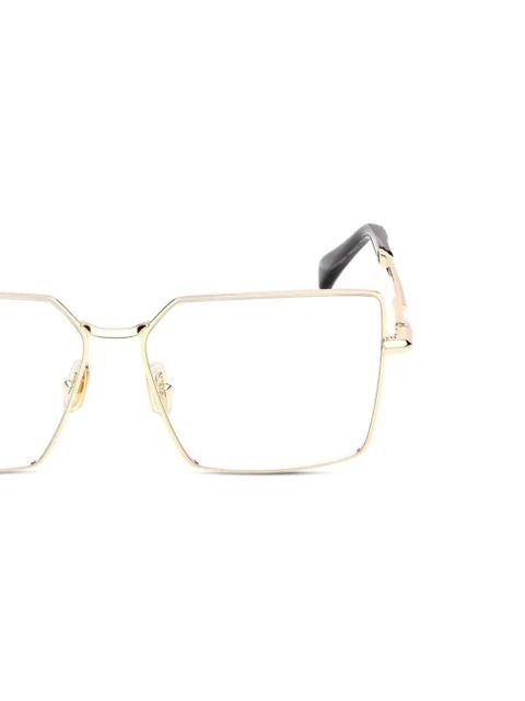 Max Mara Eyewear square-frame glasses - Gold - zdjęcie produktu nr 2