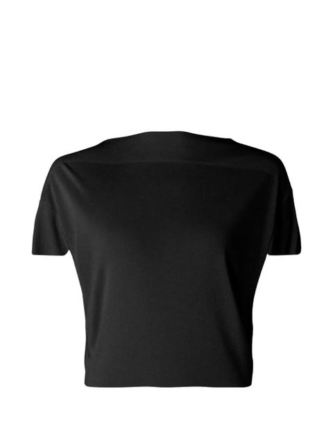 Jacquemus Le Haut Mistral draped-back T-shirt - Black - zdjęcie produktu nr 2