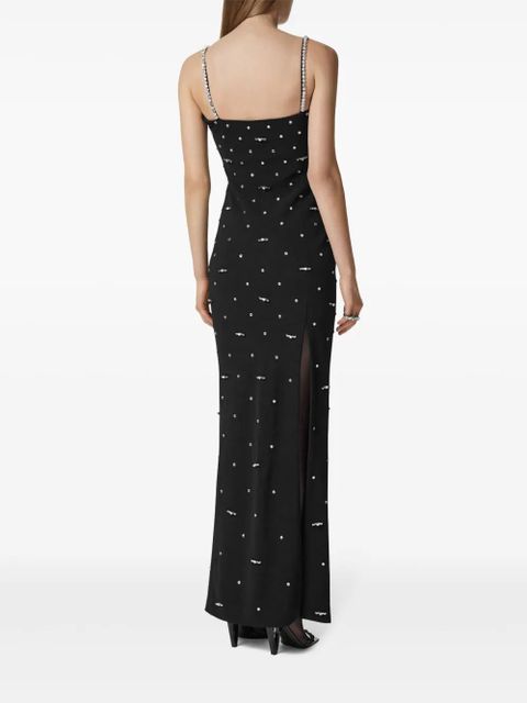 Versace Cielo Stellato silk gown - Black