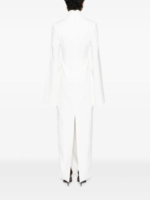 Solace London The Josefine long-sleeve maxi dress - White