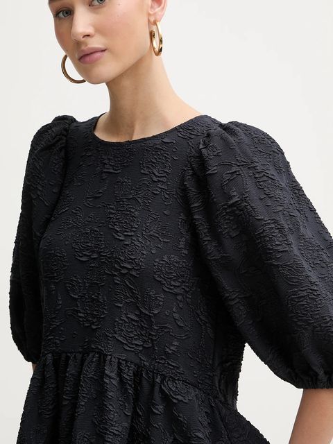 Stine Goya bluzka damska kolor granatowy wzorzysta SG-PS26-T065-2458