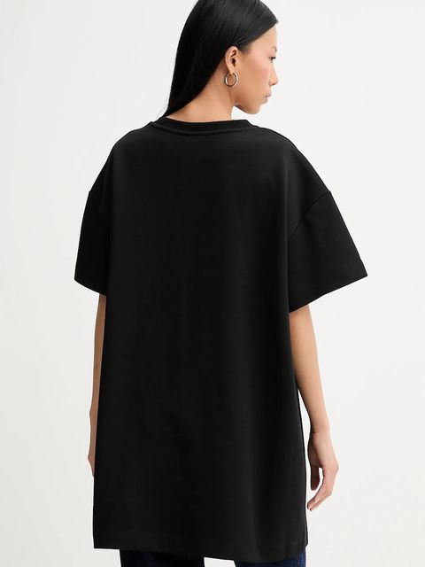 MUNTHE sukienka bawełniana ROSIE kolor czarny 254132025426