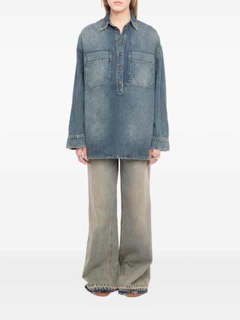 Zadig&Voltaire Timona pockets shirt - Blue