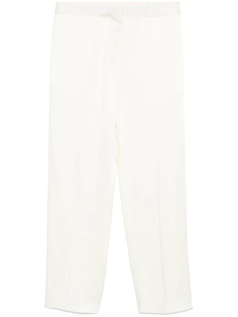 Jil Sander satin trousers - Neutrals - zdjęcie produktu nr 1