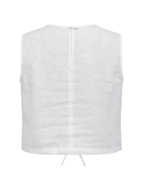 TWINSET embroidery tie top - Neutrals - zdjęcie produktu nr 2