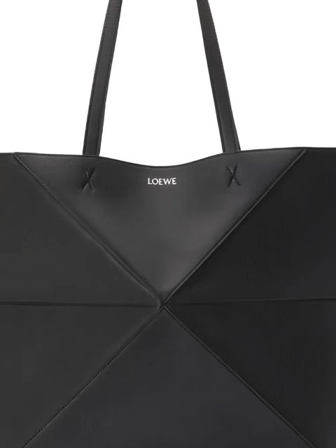 LOEWE Puzzle Fold Horizontal shoulder bag - Black - zdjęcie produktu nr 2
