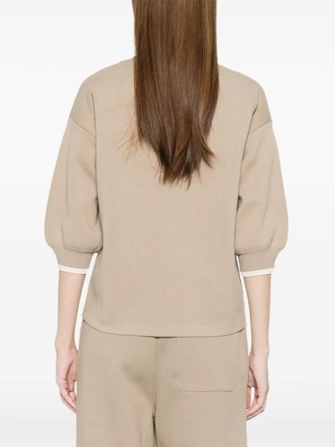 Max Mara Mxmorafo half-zip sweater - Neutrals