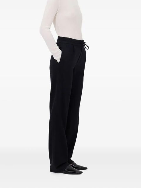 LouLou de Saison HARLEM pleated drawstring trousers - Black