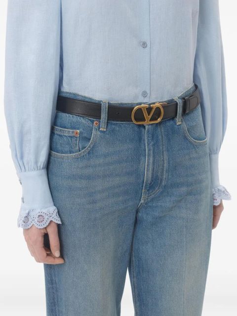 Valentino Garavani VLogo Signature reversible belt - Black