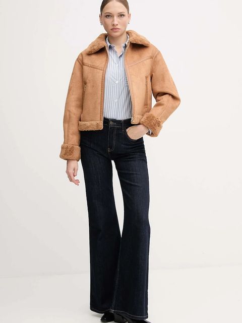 Gaudi kurtka kolor brązowy zimowa 521BD39002 - zdjęcie produktu nr 2