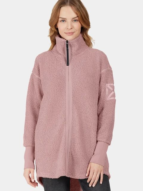 Didriksons bluza polarowa SALLY damska kolor różowy gładka 505165 - zdjęcie produktu nr 1