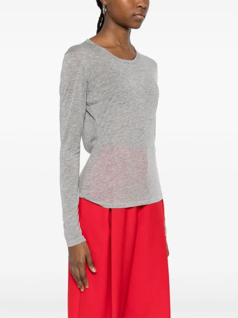 ANINE BING Sylvie long-sleeve T-shirt - Grey
