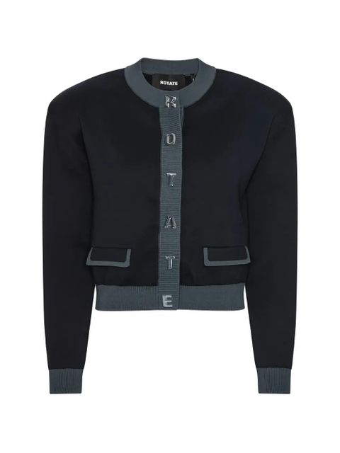 ROTATE BIRGER CHRISTENSEN letter-button cardigan - Blue - zdjęcie produktu nr 1