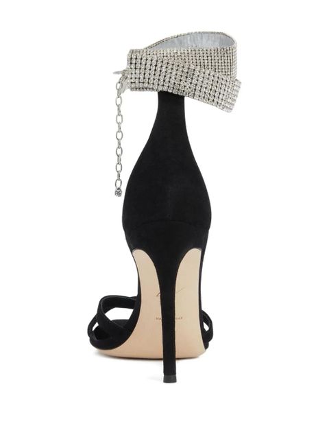 Giuseppe Zanotti 105mm Janell crystal sandals - Black - zdjęcie produktu nr 2
