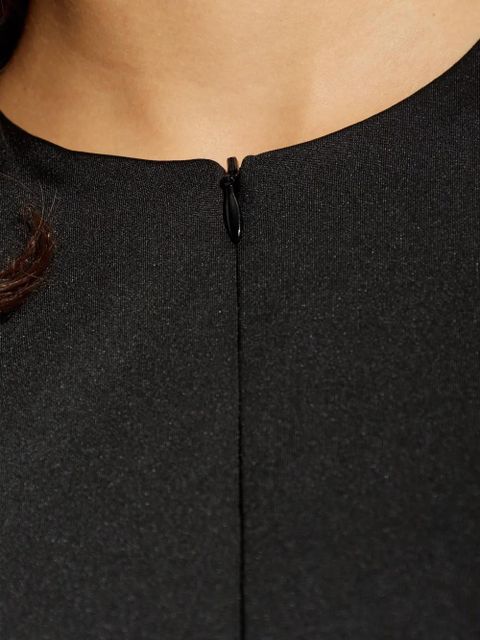 Victoria Beckham asymmetric-hem midi dress - Black