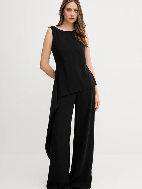 Sandro Ferrone kombinezon kolor czarny z dekoltem okrągłym S23XBEBRACCINI - zdjęcie produktu nr 1