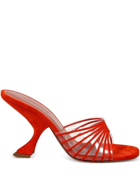 Amina Muaddi 90mm Mookie sandals - Red - zdjęcie produktu nr 1