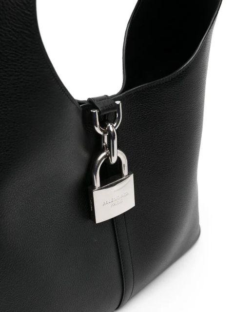 Balenciaga medium Locker leather shoulder bag - Black - zdjęcie produktu nr 2