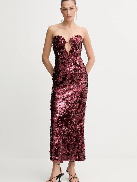 Bardot sukienka kolor czerwony mini rozkloszowana 59946DB1 - zdjęcie produktu nr 1