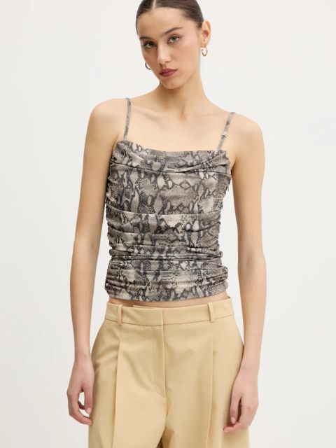 HUGO bluzka damska kolor zielony wzorzysta 50537142