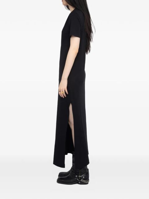 Zadig&Voltaire Raja wings-motif maxi dress - Black