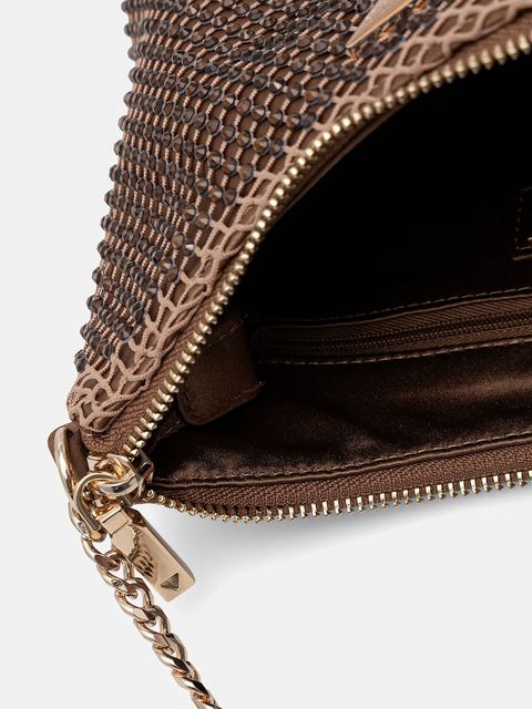 Guess torebka ZALINA kolor brązowy HWCE93 50170